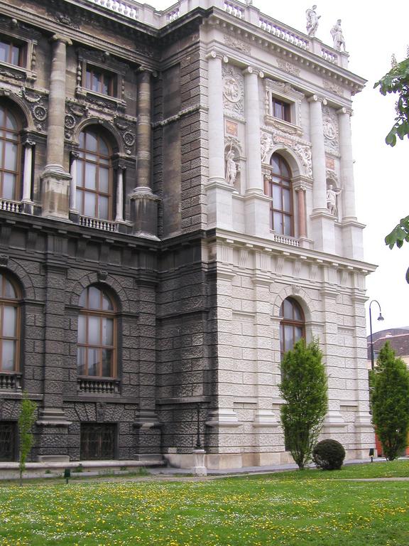 partially restored building in Vienna, Austria