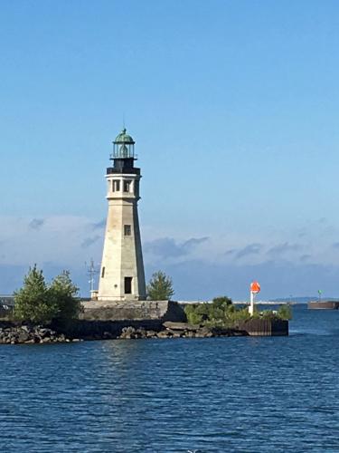 historic entrance lighthouse at Buffalo, NY