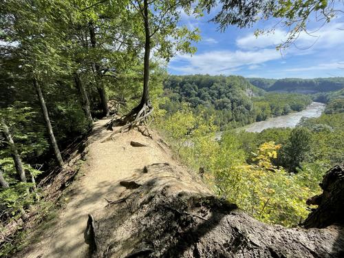 viewpoint in September at Zoar Valley near Buffalo, NY