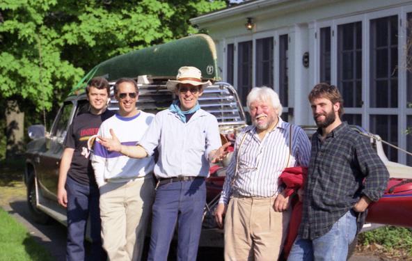 canoe group on the Moose River in New Hampshire in May 1989