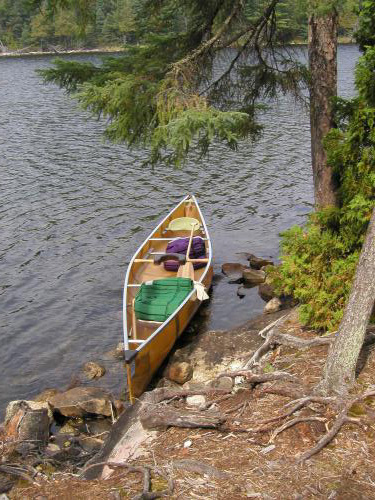 canoe at Quetico Park in Ontario, Canada, in September 2003