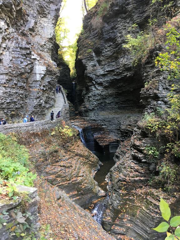 carved valley at Watkins Glen State Park near Elmira, New York