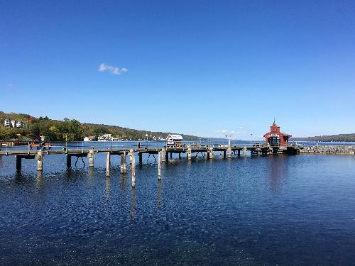 pier on Seneca Lake near Elmira, New York