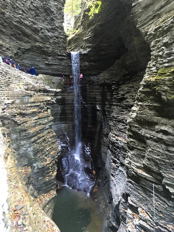 waterfall in Watkins Glen State Park near Elmira, New York