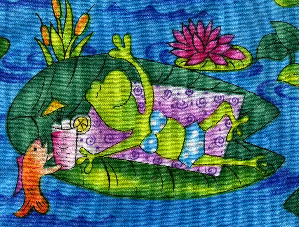 quilt frog design