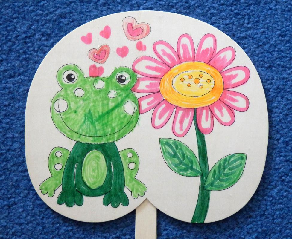 froggy hand fan