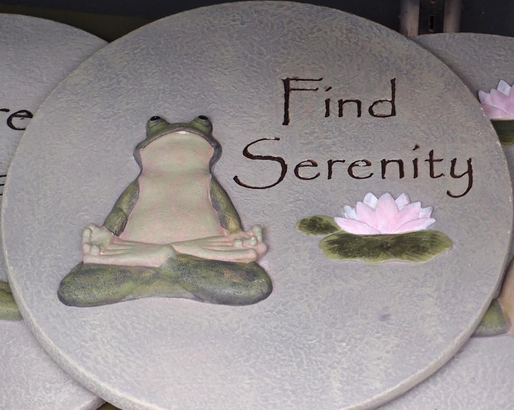 serene froggy garden decoration