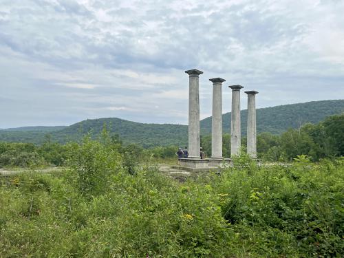 columns in August at Ashintully Gardens in western MA