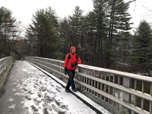 foot bridge over the Ashuelot River at Ashuelot River Park, Keene, NH