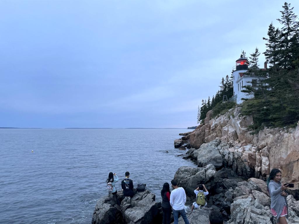 Bass Harbor Head Lighthouse in September near Acadia National Park in Maine