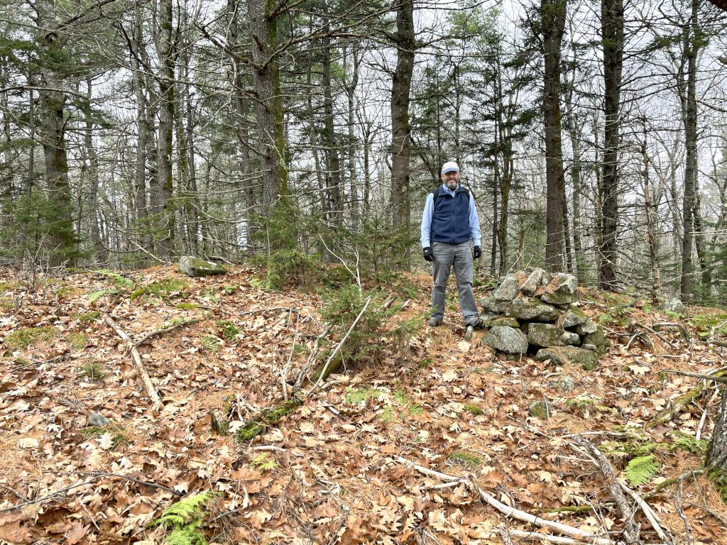 David in November on the summit of Beech Hill near Andover in southern NH