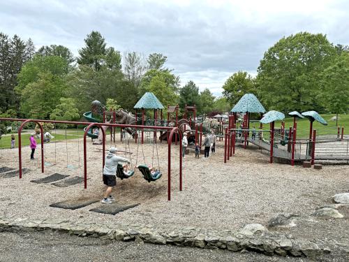 play area in May at Benson Park in southern NH