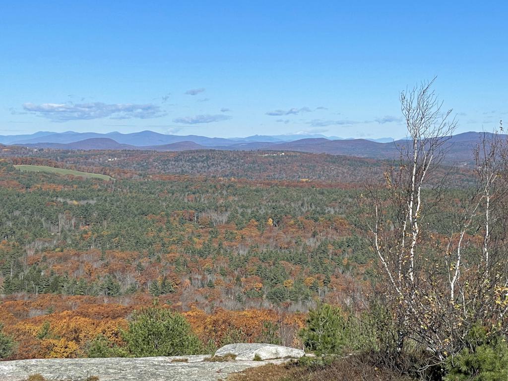 view in November from Little Blue Job in southern New Hampshire