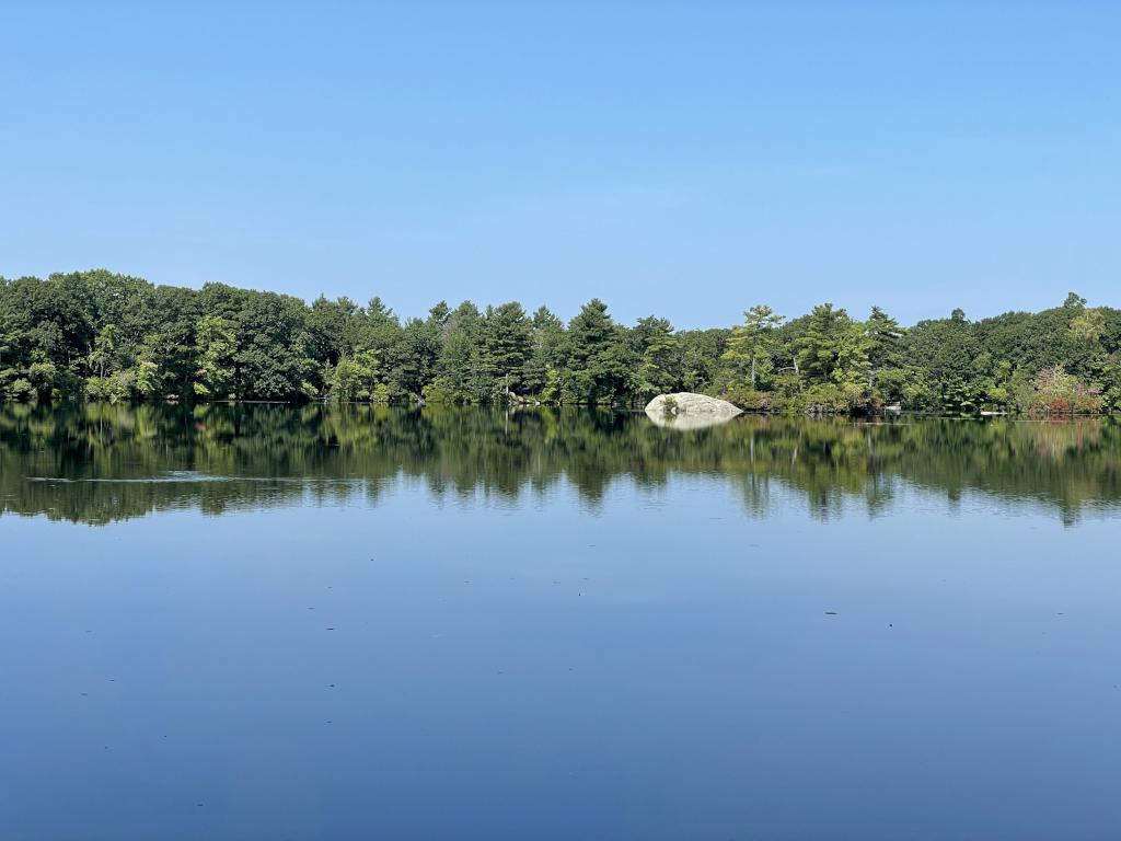 Silver Lake in August at Breakheart Reservation in northeast Massachusetts