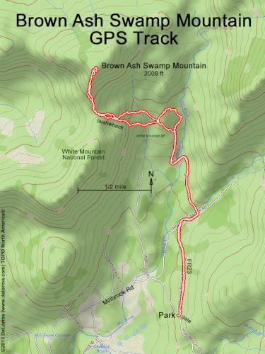 Brown Ash Swamp Mountain gps track