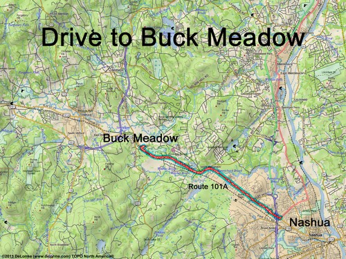 Buck Meadow drive route