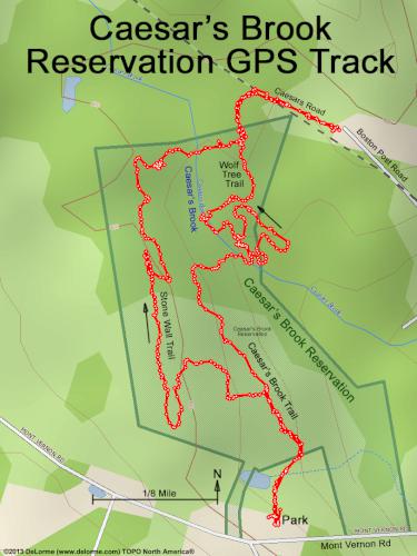 Caesar's Brook Reservation gps track