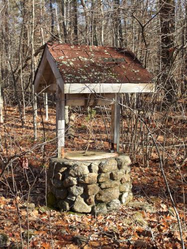 refurbished old well in November at Carter Forest near Dublin in southern NH