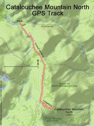 Catalouchee Mountain North gps track