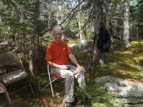 Fred at Chase Pond Peak in southwest New Hampshire