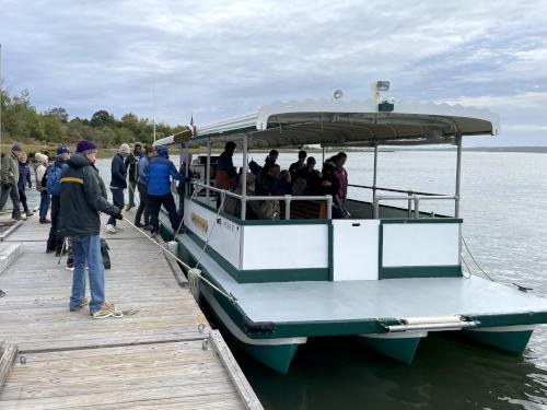 ferry at Choate Island in northeast Massachusetts