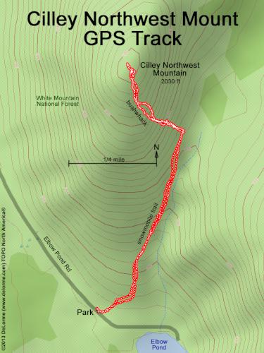 Cilley Northwest Mount gps track