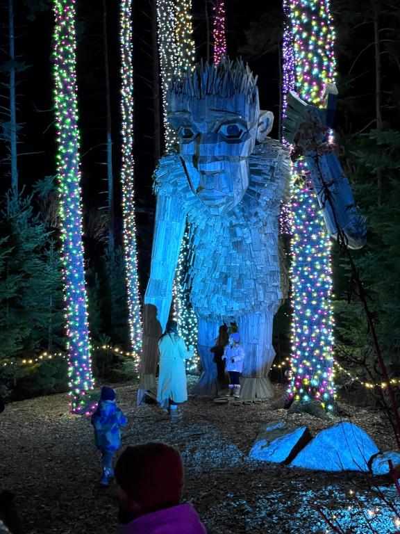 Troll in November at Coastal Maine Botanical Gardens in eastern ME