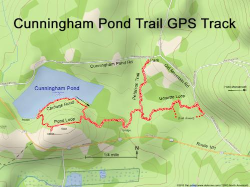 Cunningham Pond Trail gps track