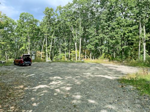 parking in September at Cutler-Spalding Conservation Area in southern NH