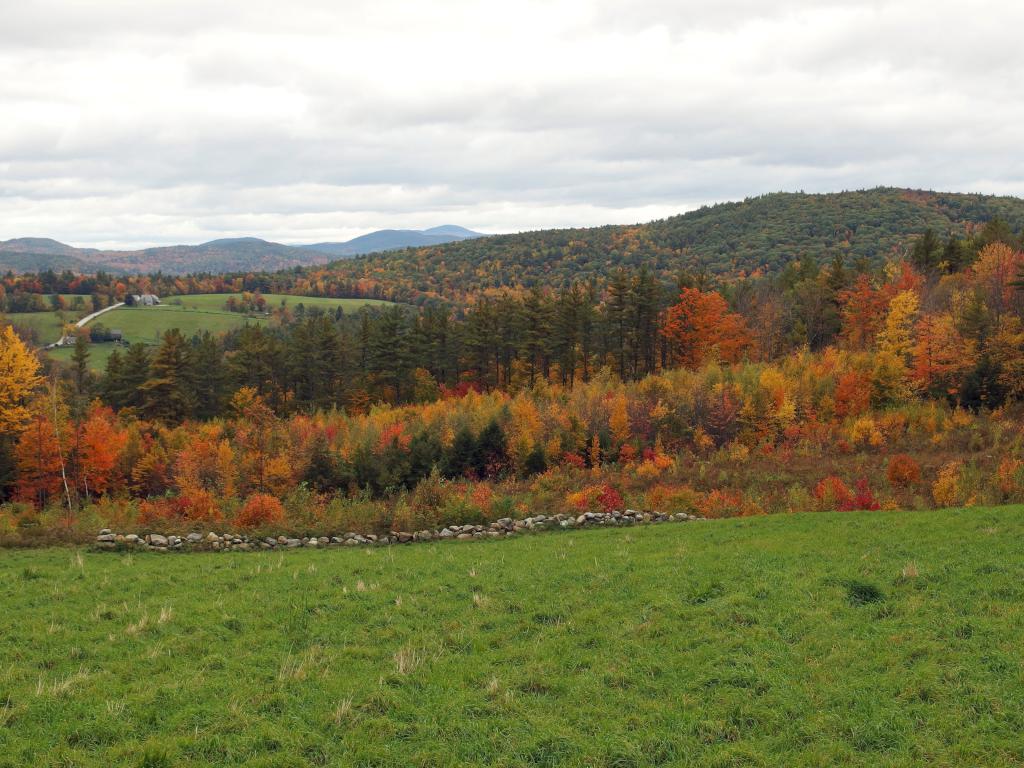 view in October from Clement Hill Road near Deering Wildlife Sanctuary in southern New Hampshire