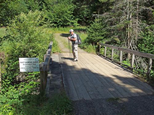 Dick on way to Diamond Ridge Peak in northern New Hampshire