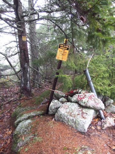 summit of Doublehead North Mountain in New Hampshire