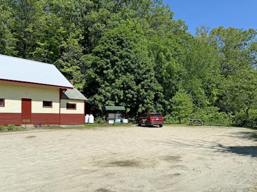 parking in June at Bruce Edes Forest in southern NH