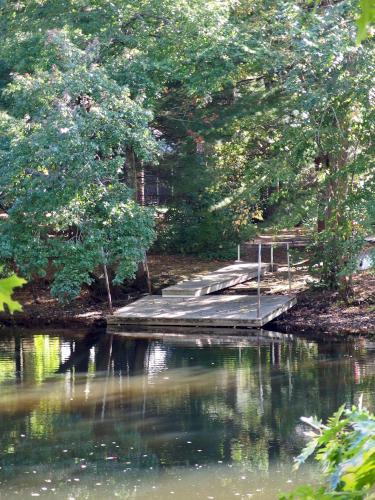 dock in September at Elm Bank Reservation in eastern MA