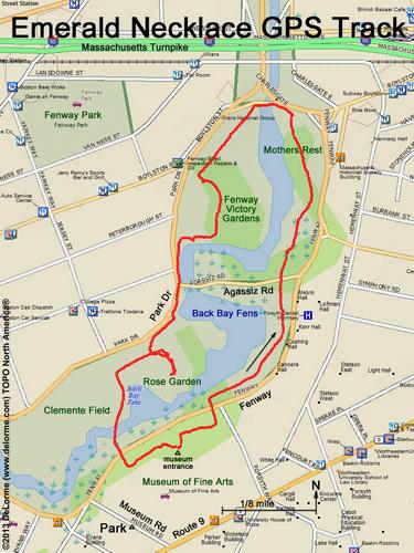 Emerald Necklace gps track