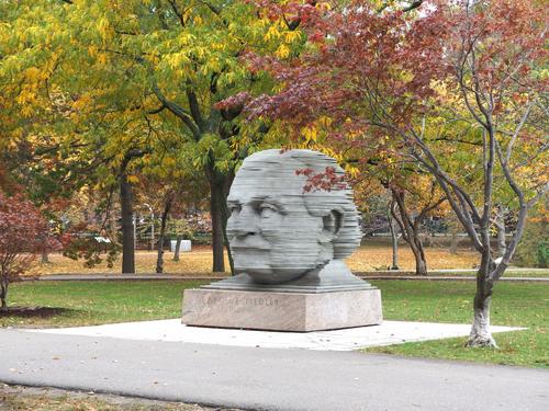 Sculpture of Arthur Fieldler at Charles River Esplanade in Massachusetts