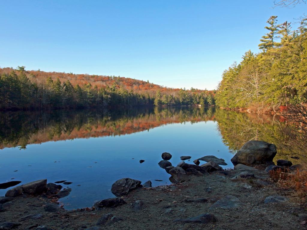 Ferrin Pond in November in southern New Hampshire