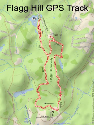 Flagg Hill gps track