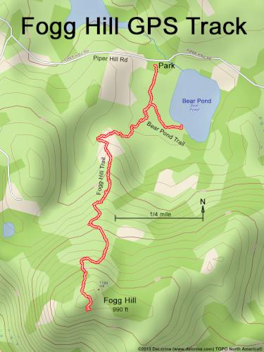 Fogg Hill gps track