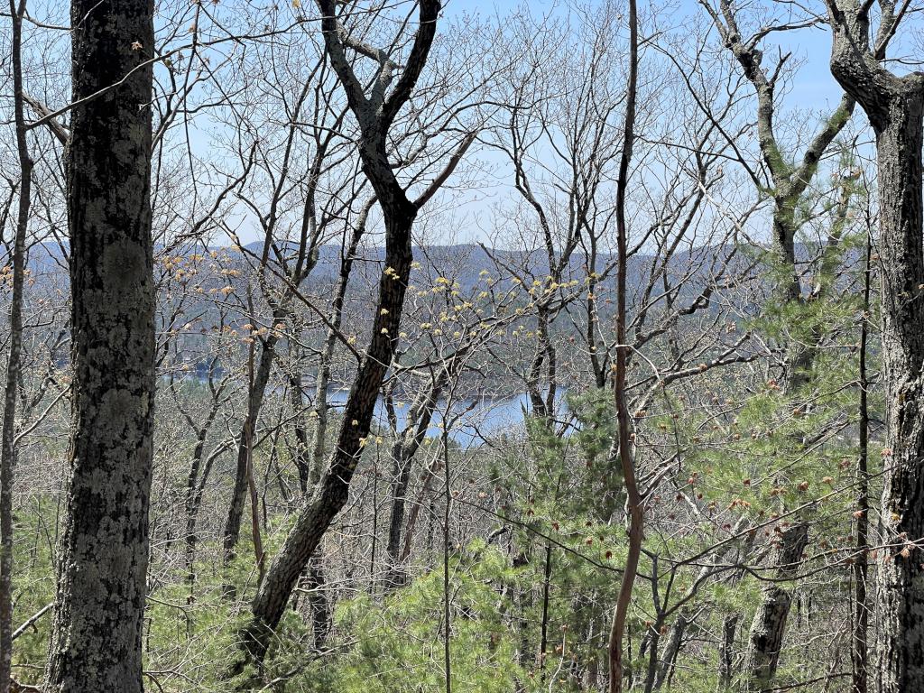 view in April from Gardiner Mountain in southwest NH