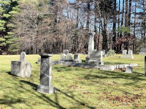 Pine Hill Cemetery in November near Gelazauskas Preserve in southern NH