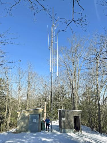 tower in January on Gliddens Hill in southern NH