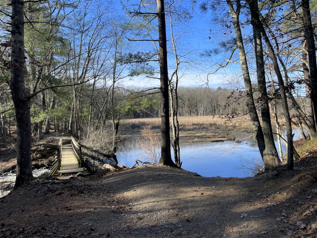 Hop Brook in December at Gray Reservation in eastern Massachusetts