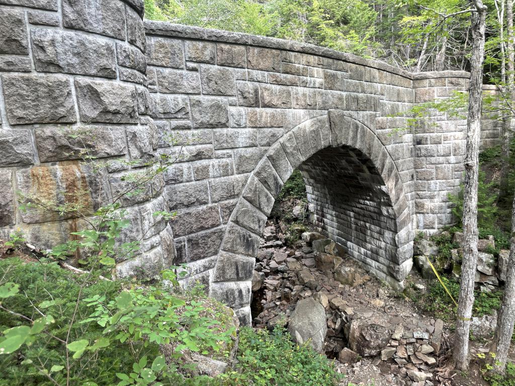 Waterfall Bridge in September at Acadia National Park in Maine