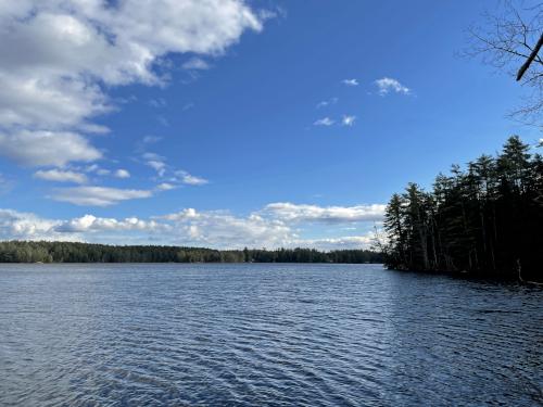 Lake Wicwas in November at Hamlin Conservation Area in New Hampshire