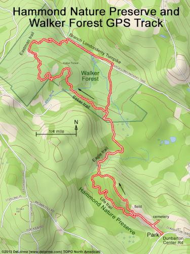 Hammond Nature Preserve gps track