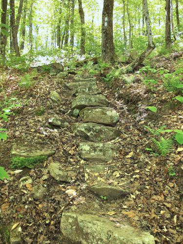 stone steps at Harmon Hill in southern Vermont