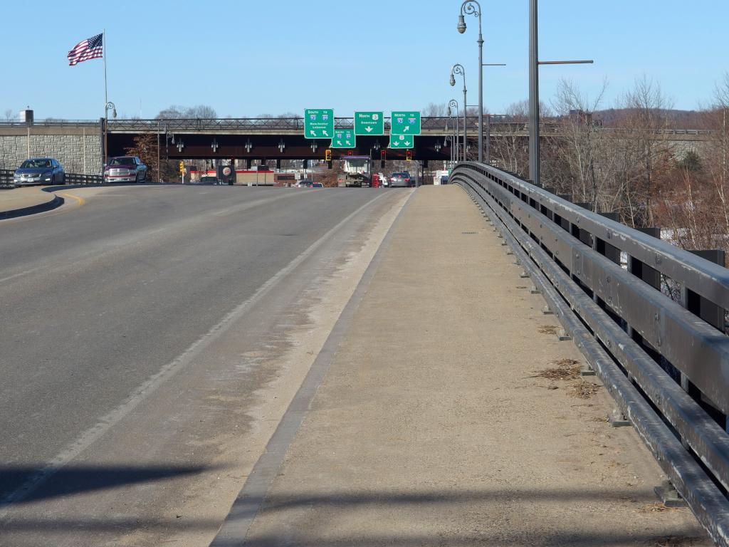 bridge over the Merrimack River between Healy and Terrill Parks near Concord in southern New Hampshire