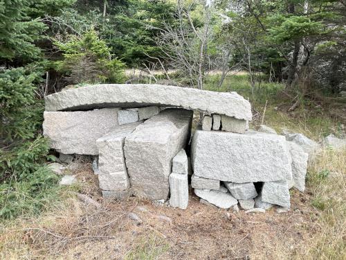 stone art in September at Hurricane Island in Maine