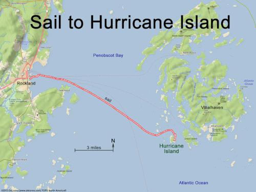 sail course in September from Rockport to Hurricane Island in southeast Maine